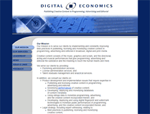 Tablet Screenshot of digitaleconomics.com